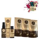 Kit Refil Haskell Mandioca Sh Cond Masc 250Ml/G + 3 Itens