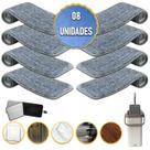 Kit Refil Microfibra para Rodo Mop Flat Retangular Ideal para Limpeza de Cozinha Sala e Escritório Kit Refil Microfibra para Rodo Mop Flat Retangular Ideal para Limpeza de Cozinha Sala e Escritório