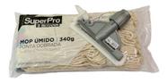 Kit Refil Mop Úmido Algodão Ponta Dobrada Bettanin + Suporte