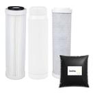 Kit Refil Reposição Poço Artesiano Tira Ferro Zeólita Carvão Kit Refil Reposição Poço Artesiano Tira Ferro Zeólita Carvão