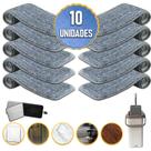 Kit Refil Rodo Mop Esfregão Piso Absorve Líquidos Lavável Tira Poeira Pelos 10_20_30 Unidades