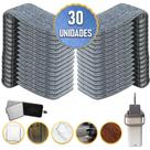 Kit Refil Rodo Mop Esfregão Piso Absorve Líquidos Lavável Tira Poeira Pelos 10_20_30 Unidades