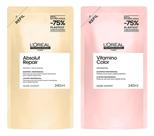Kit Refil Shampoo Absolut Repair Vitamino Color Loréal 2 produtos Kit Refil Shampoo Absolut Repair Vitamino Color Loréal 2 produtos