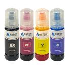 Kit refil tinta compatível aston com 4 cores