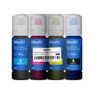 Kit refil tinta multilaser t504/544 4 cores