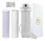 Kit Refis Filtro 9.3/4 Carvão Ativado Polipropileno Carcaça Branco Kit Refis Filtro 9.3/4 Carvão Ativado Polipropileno Carcaça Branco