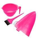 Kit reflexo luxo santa clara (tigela+pincel+touca silicone)