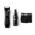 Kit Refresca 2.0 com O Desmatador 2.0 MANCLUB, Desodorante das Jóias e A Cueca Boxer Aparador Elétrico de Virilha, Região Íntima e Pelos Corporais