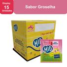Kit Refresco em Pó MID Sabor Groselha Com 15 Unidades de 20g