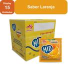 Kit Refresco em Pó MID Sabor Laranja Com 15 Unidades de 20g Kit Refresco em Pó MID Sabor Laranja Com 15 Unidades de 20g
