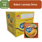 Kit Refresco em Pó MID Sabor Laranja Doce Com 15 Unidades de 20g