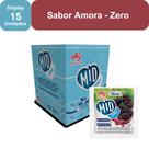 Kit Refresco em Pó MID ZERO Sabor Amora Com 15 Unidades de 8g