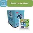 Kit Refresco em Pó MID ZERO Sabor Limão Com 15 Unidades de 8g