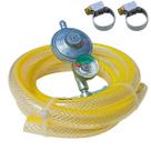 Kit Registro Gás Cozinha Botijão Regulador Mangueira 1,5 mts