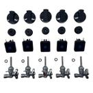 Kit Registro Interruptor Botão P/ Cooktop Fischer 1642 Novo