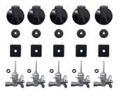 Kit Registro Interruptor Botão P/ Fogao Cooktop Fischer 1642