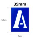 Kit Régua Letras e Números Vazados Tamanhos Material Escolar Kit Régua Letras e Números Vazados Tamanhos Material Escolar