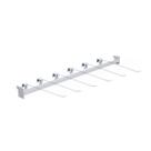 KIT - Régua para Gondola 91cm + 6 ganchos simples - Sa Gondolas
