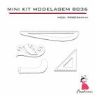 Kit Réguas Corte Costura Modelagem Alfaiate 8036 BRANCO MINI