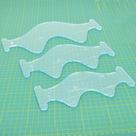 Kit Réguas para Quilting Modelo Ondas - 3 Tamanhos