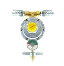 Kit regulador alianca 506/1 blister 2kg com manômetro 2 saidas