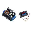 Kit Regulador Tensão Dc Step Down 1.5v A 35v 300w 20a + Voltímetro Digital