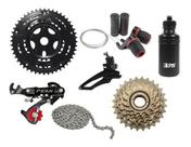 Kit Relação 18 Marchas Câmbios Bicicleta Yamada Catraca 18ve