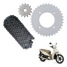 Kit Relação Biz125 2005 até 2023 Aço 1045 34 Dentes