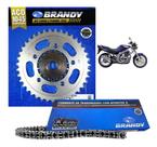 Kit Relação Completo Brandy 520x112L Para Moto Suzuki GS 500 _ Brandy