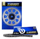 Kit Relação Coroa Pinhão Brandy - Corrente 525EX x 120L X-Ring C/retentor Suzuki Gsx 650f