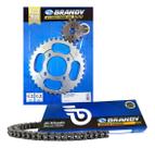 Kit Relação Coroa Pinhão E Corrente Moto Kasinski Win 110