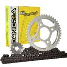Kit relacao(corrente kmc+coroa+pinhao)danidrea factor ybr 125 2009 a 2016
