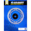 Kit Relação Honda CBR 250 R/RA / B / C / D 2014 Em Diante Brandy - Sem Corrente
