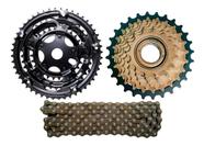Kit Relação Para Bicicleta Com Marchas 18v/21v 3x 6v/7v Bike