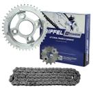 Kit Relação Riffel Aço 1045 Titan 125 Fan 125 2009 Até 2013
