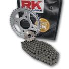 Kit Relação RK Honda BROS160 XRE190 2015-2020 C/RETENTOR - RK CHAIN