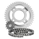 Kit Relação Titan 125 Fan 125 14/18 Aço 1045 S/ Retentor Imp