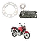 Kit Relação Tração Transmissão Com Retentor Fazer 250 2006 2007 2008 2009 2010 2011 2012 2013 2014 2015 2016 Modelo Original
