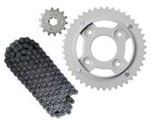 KIT RELAÇÃO TRANSMISSÃO BRANDY Fan 125 09...13 S/RETENTOR AÇO 1045 ref 0381 (motage racing) KIT RELAÇÃO TRANSMISSÃO BRANDY Fan 125 09...13 S/RETENTOR AÇO 1045 ref 0381 (motage racing)