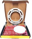 Kit relação transmissão bros 150 ks es esd nxr 150 nxr150 2010 em diante aço 1045 0209