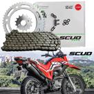 Kit Relação Transmissão Bros 160 Xre 190 Com Retentor Scud Kit Relação Transmissão Bros 160 Xre 190 Com Retentor Scud