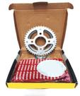 Kit relação transmissão cg 125 cg125 fan 2009 a 2013 aço 1045 novo 0246 Kit relação transmissão cg 125 cg125 fan 2009 a 2013 aço 1045 novo 0246