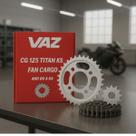 Kit Relação Transmissão CG 125 Titan KS/ES Fan Cargo Ano 2000 a 2008