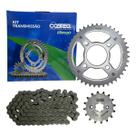 Kit Relação Transmissão Cobreq Cg125 Fan 125 2009 A 2013 Kit Relação Transmissão Cobreq Cg125 Fan 125 2009 A 2013