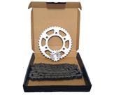 Kit relação transmissão fazer 150 ys150 ys 150 fazer aço 1045 novo - 0236