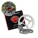 Kit Relação Transmissão Moto Honda Bros 160 XRE 190 ALLEN Completo Tração