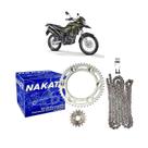 Kit Relação Transmissão Nakata Honda NXR 160 XRE 190 2015-19