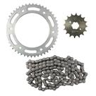 Kit Relação Transmissão para Moto Honda Bros 160 XRE 190 50x17x428H130L Aço 1045 Original Honda Resistente Durável Garantia Grapks