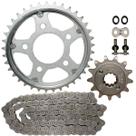 Kit relação transmissão tração CB300 CB300R 2009 a 2015 com retentor Kit relação transmissão tração CB300 CB300R 2009 a 2015 com retentor
