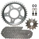 Kit relação transmissão tração CBX250 Twister 2001 a 2008 com retentor Kit relação transmissão tração CBX250 Twister 2001 a 2008 com retentor